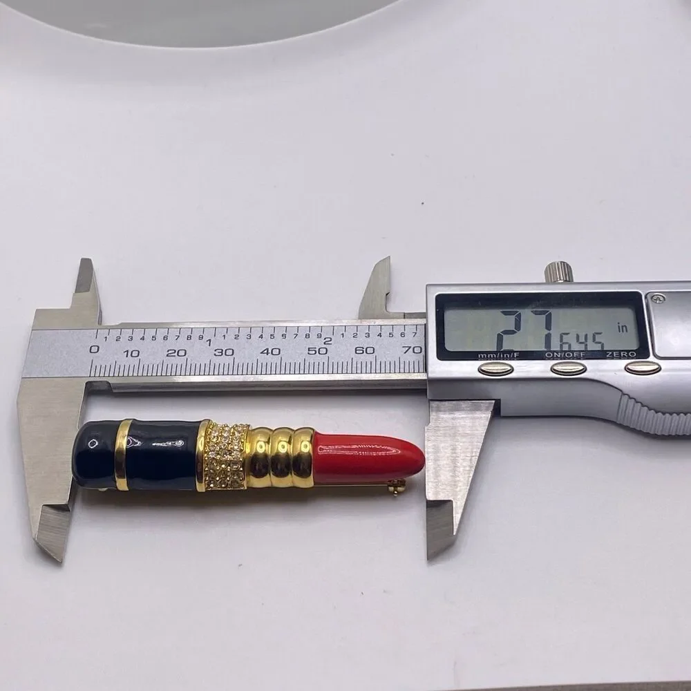 Vintage Signed KJL Kenneth Lane
Famous Lipstick Brooch - Picture 6 of 7